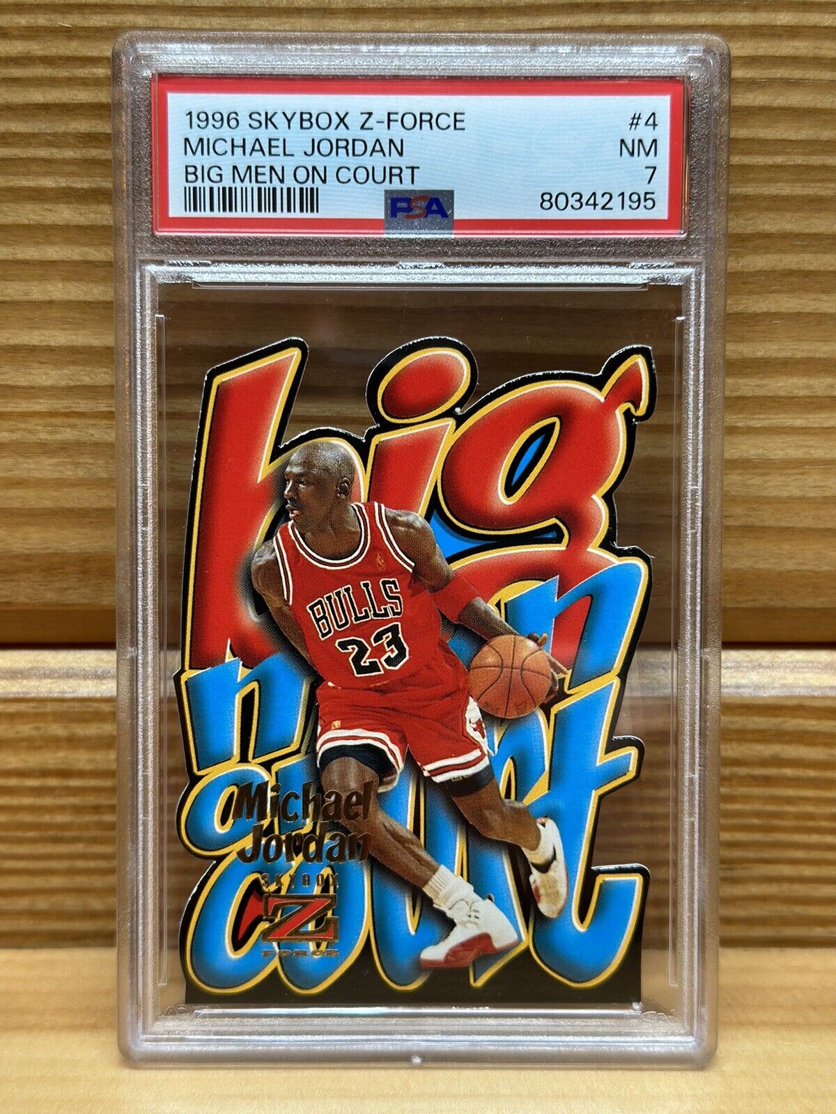 1996 Skybox Z-Force Big Men On Court Michael Jordan PSA 7