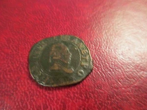 France - 1589 Double Tournois Henri IV - Picture 1 of 2