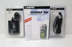 NOS Garmin GPSMAP 76S 010-00271-00 Adapter Cable 010-10085-00 Rail Mount Bundle - Picture 1 of 10