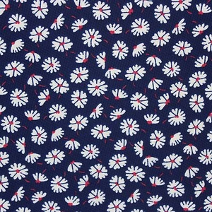 1990s Stretchy Floral Fabric Red White Blue Guilford USA Swimsuit Yoga Pants - Bild 1 von 8