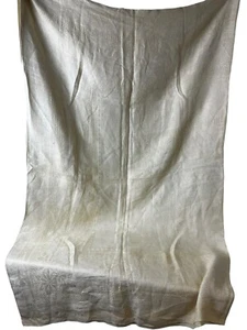 Vintage Yellow Gold Floral Tablecloth Retro Mid Century Material 50”X 64” - Picture 1 of 5