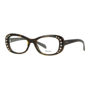 Neu PRADA VPR21R 2AU-1O1 53mm HAVANA Nieten Brille Brillengestell Italy - Bild 1 von 6