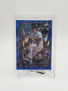 2025 Topps Chrome Bradley Blalock Blue Raywave /150 - Picture 1 of 2