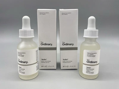 THE ORDINARY BUFFET SERUM - 30ml/1oz- MULTI-TECHNOLOGY PEPTIDE SERUM - x2 Bottle - Image 1 of 4