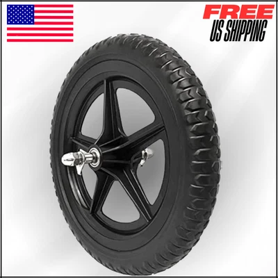 Rueda de repuesto de bicicleta de equilibrio de 12", rueda de bicicleta de equilibrio de espuma EVA para Strider Foto 1 de 4