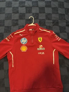 2025 Ferrari F1 Men's Team Quarter-Zip Sweatshirt size XL - Picture 1 of 3