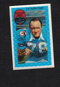1971 Kellogg's Football Glen Ray Hines #27 *OILERS* BELLO - Foto 1 di 2
