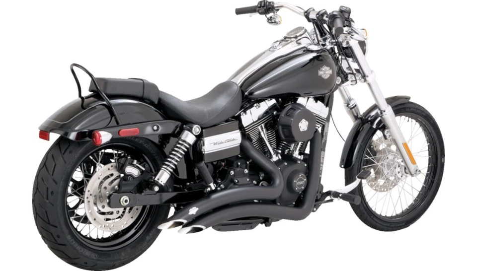 VANCE & HINES 黑色 2-2 Big Radius 全排气 2006-2009 Harley FXD Dyna 46081 — 第 1/1 张图片