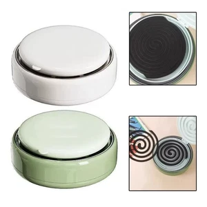 Insect Shield Coil Holder with Heat Resistant Tray and Stable Base for Gardens - Photo 1/14