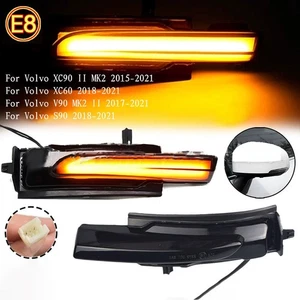 Pair Rearview Side Mirror Turn Signal Light for Volvo XC90 XC60 V90 S90 - Picture 1 of 5