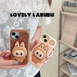 Labubu Für iPhone 11 12 13 14 15 16 Case Hülle Schutzhülle Cover mit Ständer TPU - Bild 1 von 10