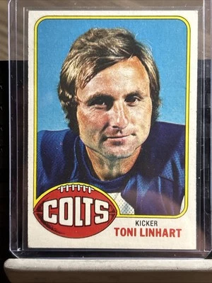 1976 Topps Toni Linhart 209 Baltimore Colts Football Card Vintage - Image 1 of 4
