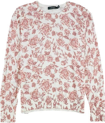 Suéter Pullover Floral Ralph Lauren Para Mujer, Off-White, X-Large Foto 1 de 2