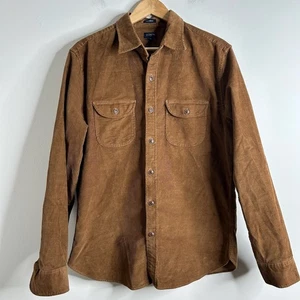 J Crew Cord Button Down Hemd Braun Langarm Herren Gr. M Klassisch Neutral - Bild 1 von 8