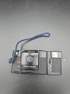 Minolta AF-C 35MM Point/Shoot Camera W/EF-C Flash Manuals Untested Film  - Picture 1 of 3