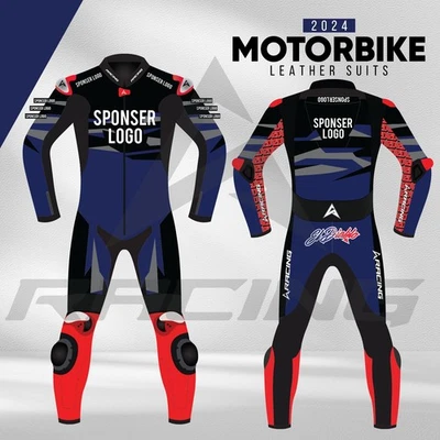 Traje de cuero para moto Fabio Quartararo Yamaha Monster Energy MotoGP 2024 Foto 1 de 4