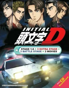 DVD Initial D Stage1-6+3 Extra Stage+3Battle Stage+3Movies & SOUNDTRACK ENG DUB - Picture 1 of 4