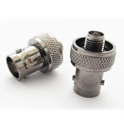 10pcs Black BNC Female to SMA Female RF adapter for Walkie Talkies Radio Antenna - Image 1 of 4