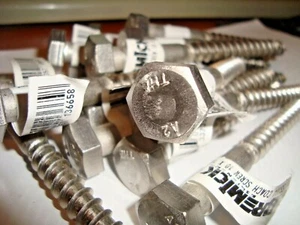 Hex Coach Screw M10 x 150mm "STAINLESS STEEL 304G",Lag Bolt ,,lot of 19 (X1X) - Picture 1 of 4