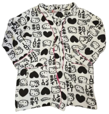 ¡Bata japonesa blanca y negra vintage Sanrio Hello Kitty para mujer! (Mediano) Foto 1 de 3