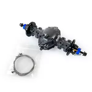 JDM 1/14 asse trasversale posteriore in metallo per camion trattore dumper fai da te Lesu Tamiye RC - Foto 1 di 5