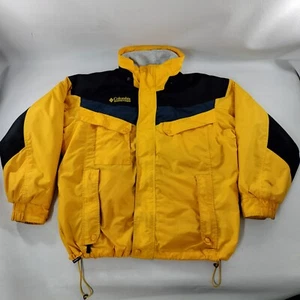 Vintage Columbia Sportswear Boulder Ridge gelbe Jacke Herren Large gefüttert Skimantel - Bild 1 von 12