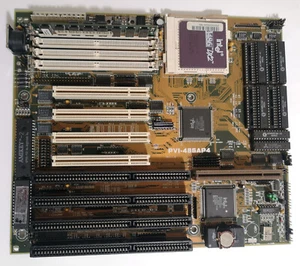 ASUS PVI-486AP4 ISA PCI VESA VLB VIP Retro Intel 486 DX2 66 - Afbeelding 1 van 4