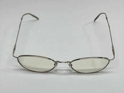 Anteojos de diseñador vintage monturas en tono plateado y rosa solamente Foto 1 de 4