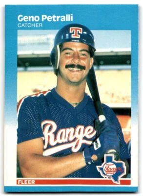 1987 Fleer Geno Petralli Texas Rangers #135 - Image 1 of 2
