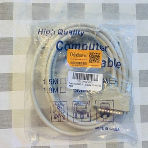Cable de computadora de conexión OdiySurveil DB25 a DB25 3,0 M/10 pies blanco ¡NUEVO EE. UU.! - Imagen 1 de 6