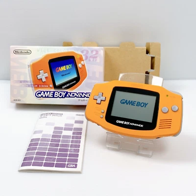 Game Boy Advance AGB-001 Orange Console Boxed Tested Nintendo Japan - Image 1 of 4