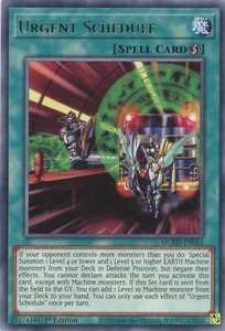 Yugioh Urgent Schedule MGED -EN063 Rare 1st Edition NM - Picture 1 of 1