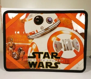 Kids Star Wars The Force Awakens Cushioned Lap Tray With Sealed Side Pockets - Picture 1 of 9