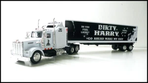 KENWORTH W900 Semi Trailer Clint Eastwood 1/43 Trucks Diecast Custom Graphics - Picture 1 of 11