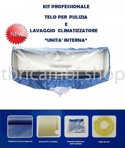 TELO PULIZIA LAVAGGIO CLIMATIZZATORE KIT PROFESSIONALE 9/12/18 BTU LUNGH.1 MT - Imagen 1 de 4