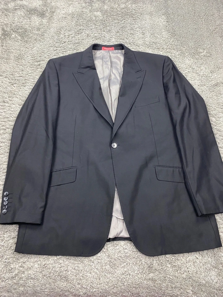 Blazer Tiglio Hombres 48R Negro Super 150s Lana San Giovesse Abrigo Deportivo Chaqueta Italia Foto 1 de 4