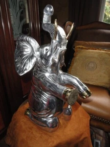 Elephant  Champagne Bucket. Measures 21" H x 11" W x 13" D - Picture 1 of 12