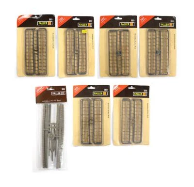 FALLER 'HO' GAUGE 529/120550 LOT OF 7 ASSORTED IRON FENCES/ TUNNEL FACING KITS - Image 1 of 4