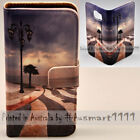 For LG Series Mobile Phone - Lamp Post Theme Print Wallet Phone Case Cover