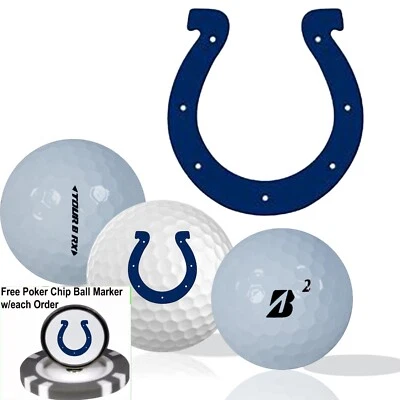 NFL Indianapolis Colts • Мячи для гольфа упаковка 12 шт. • Bridgestone Tour B RX • Отремонтированные - Изображение 1 из 3