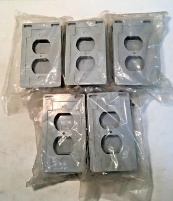 Lot of 5 Scepter Kraloy BRC 15-10 Non-Metallic Vertical Duplex Receptacle Cover