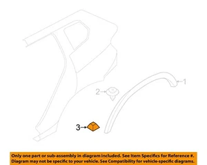 BMW OEM 15-18 X1,X4 Quarter Panel Exterior Trim-Wheel Flare Rivet 07147391323 - Picture 1 of 2