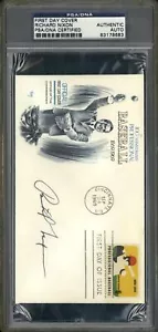 1969 President Richard Nixon autentica auto PSA/DNA su copertina primo giorno baseball - Foto 1 di 2