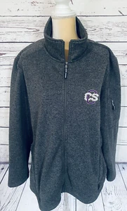 Women’s 3XL Sweater Cardigan Full Zip Heavyweight Gray Pockets Soft Knit Logo  - Picture 1 of 12
