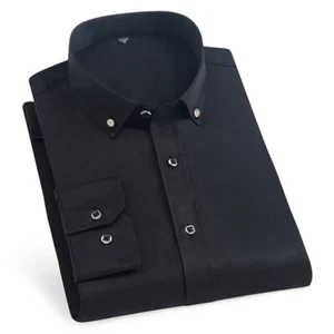 Camicie eleganti uomo abiti formali maniche lunghe lavoro casual camicie top - Foto 1 di 21
