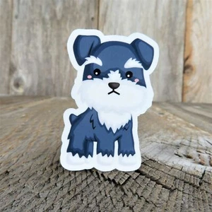 Schnauzer Puppy Sticker Decal Full Color Cartoon Waterproof Dog Lover Bumper - Picture 1 of 2