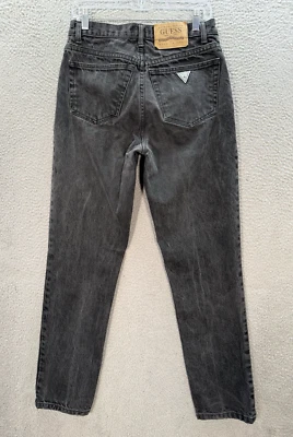 Vintage Guess Jeans Mens 32x33 Black Denim Grunge Skater Made In USA 1990s Y2K - Image 1 of 4