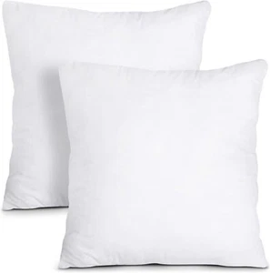 Utopia Bettwäsche Überwurf Kissen Einsatz (2er Pack, weiß) - 12 x 12 cm Bett und - Bild 1 von 7