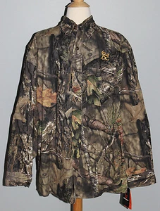 New MOSSY OAK Bushmaster Rip-Stop Button Up Camo Hunting Shirt Size MEDIUM Men's - Picture 1 of 2