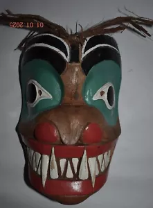 NORTHWEST COAST BÄR MASKE, ZEDER, 10" - Bild 1 von 3